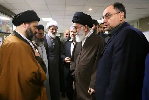 (تصاویر) عیادت رهبرانقلاب از آیت‌الله موسوی اردبیلی