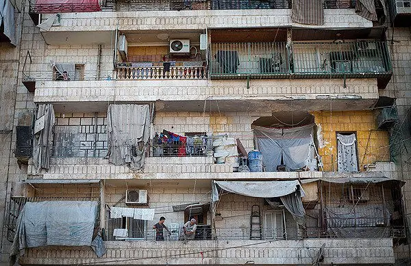 (تصاویر) خطرناکترین منطقه مسکونی حلب