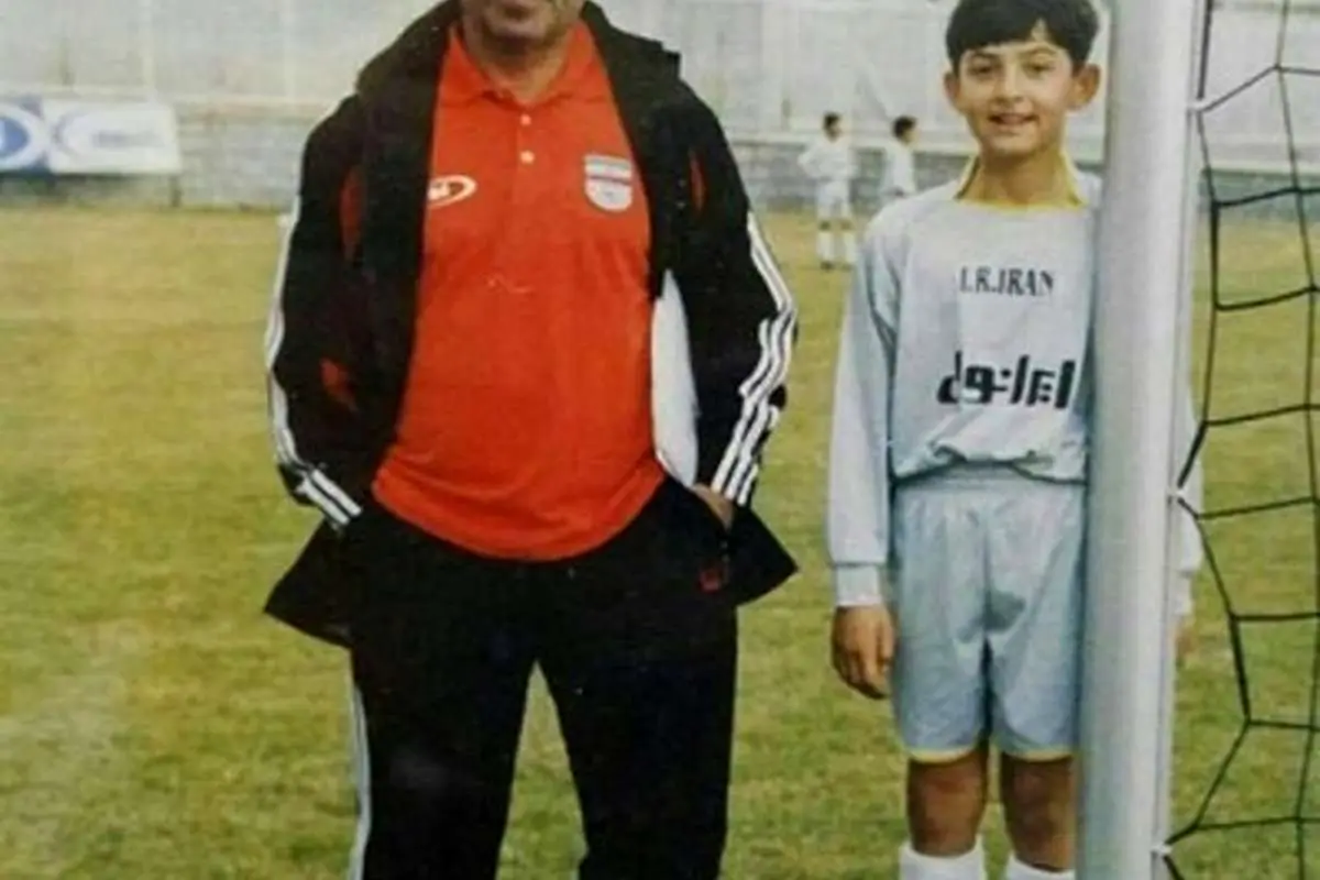 عکسی جالب از کودکی سردار آزمون