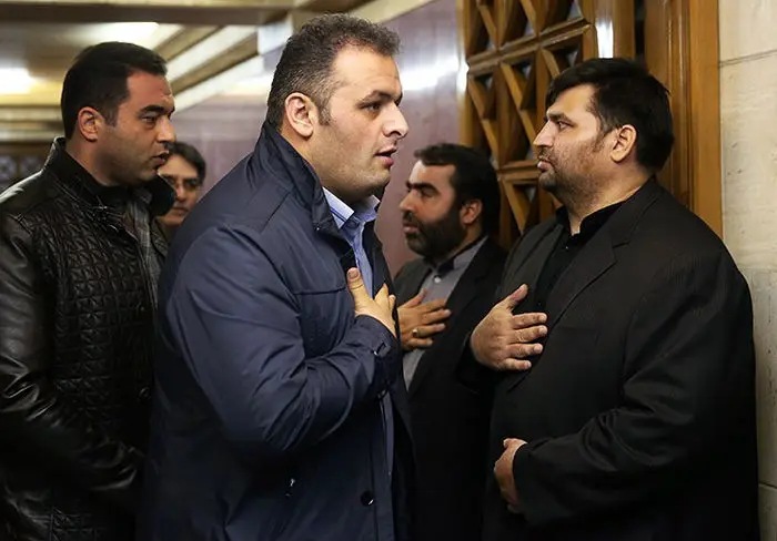 (تصاویر) حضور اهالی ورزش در ختم پدر رضازاده