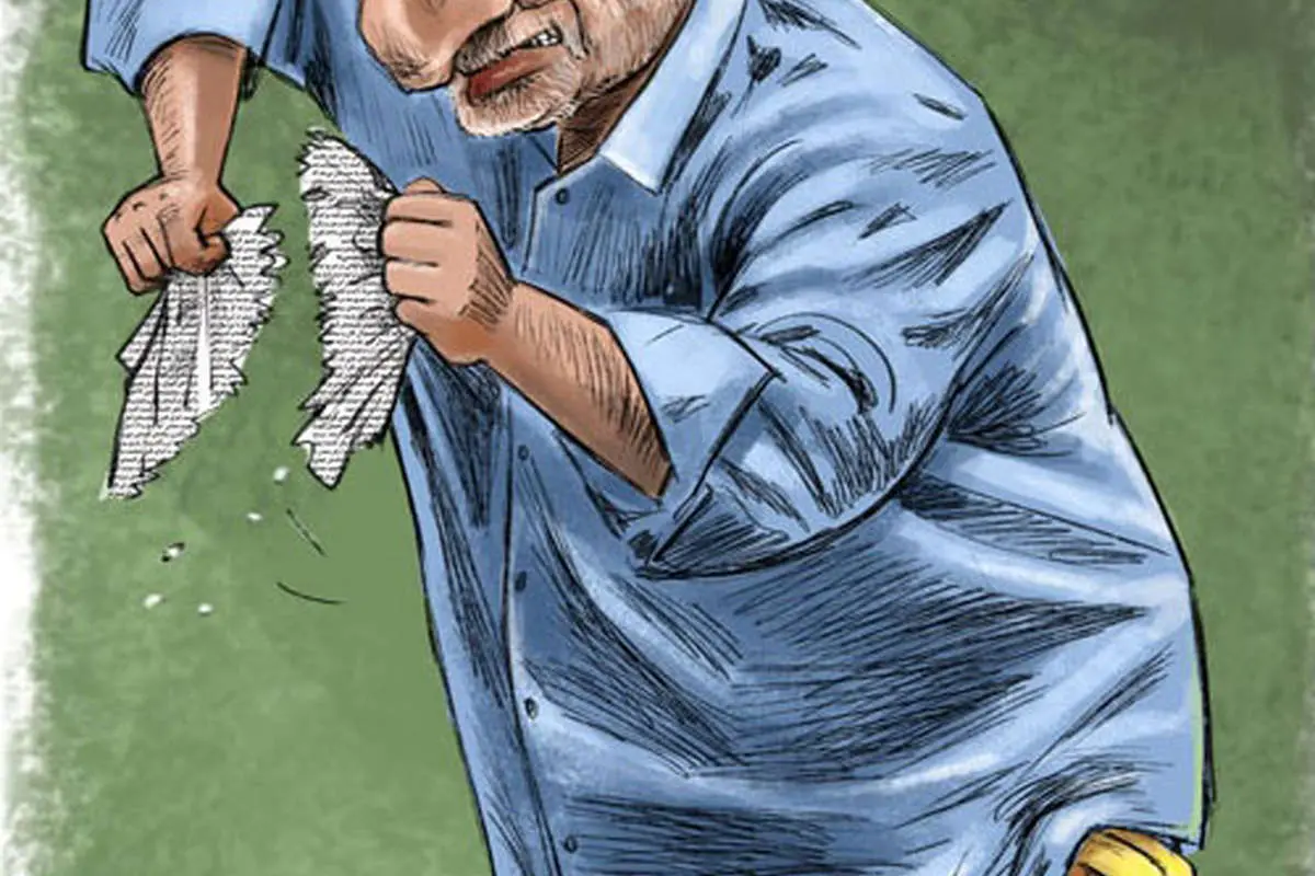 (کاریکاتور) شیرین کاری جدید قاضی پور!