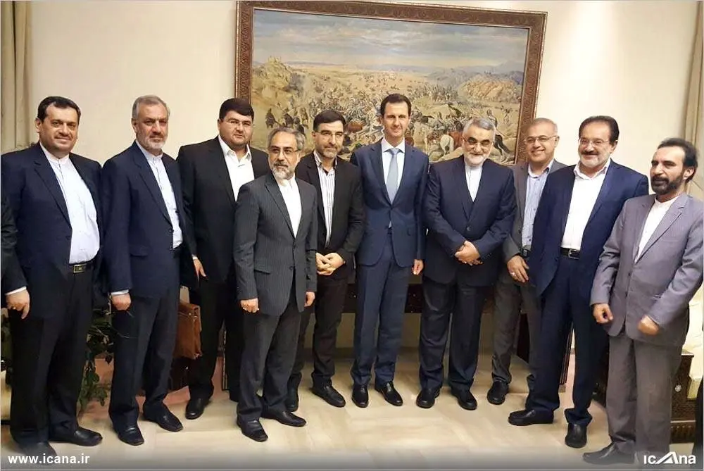 عکس یادگاری نماینده مجلس با بشار اسد