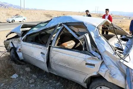 (عکس) تصادف مرگبار دانش‌آموزان در رودان