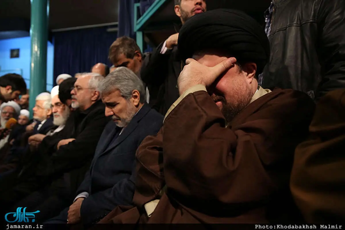 (تصاویر) گریه سیدحسن خمینی برای هاشمی