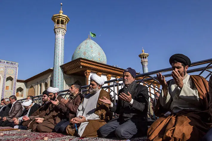 (تصاویر) نماز باران در شیراز