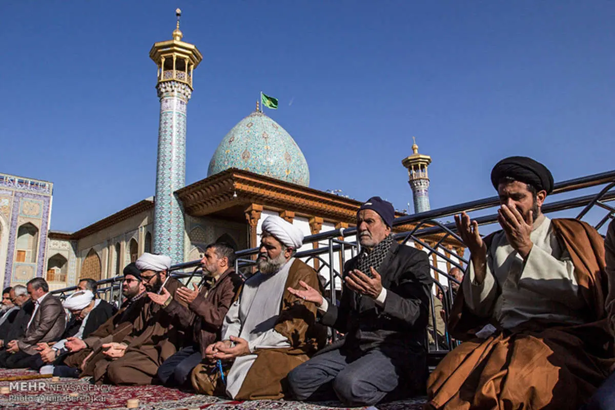 (تصاویر) نماز باران در شیراز