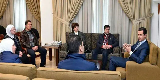 پخش تصاویر اسد از تلویزیون پس از شایعات اخیر