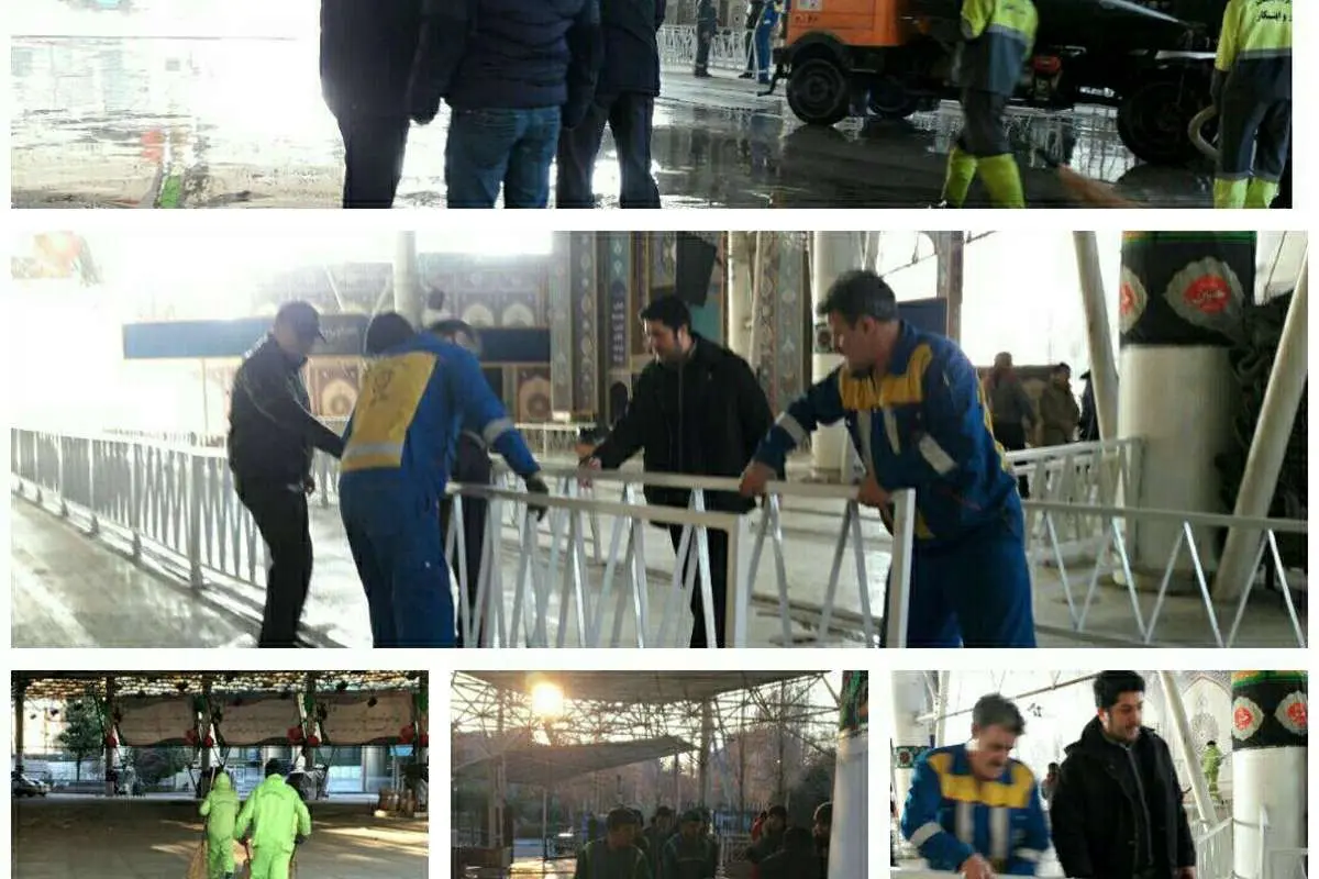 آمادگی برای برگزاری تشییع پیکر آتش نشانان