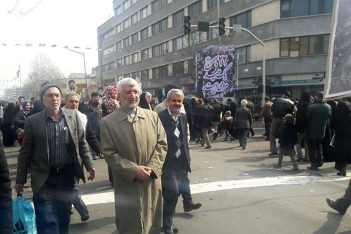 (تصویر) حضور سعید جلیلی در راهپیمایی ۲۲ بهمن