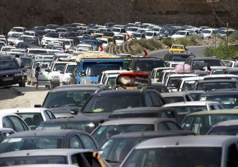 (عکس) ترافیک شدید در جاده چالوس