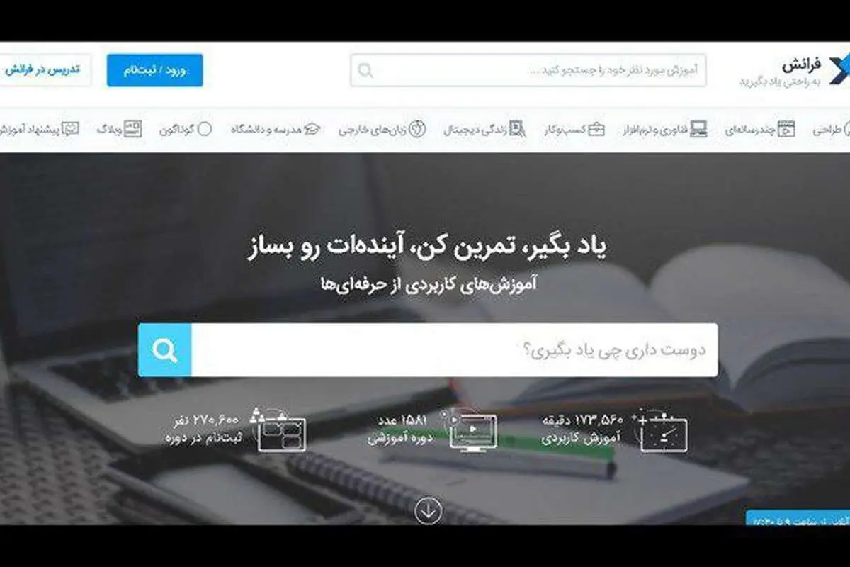 «فرانش» بامحتوای بومی، بهترین سایت آموزشی ایران شد