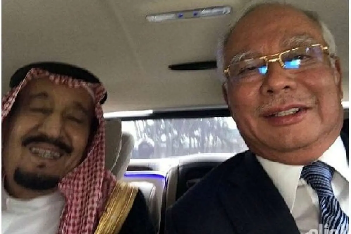 سلفی پادشاه عربستان و نخست وزیر مالزی