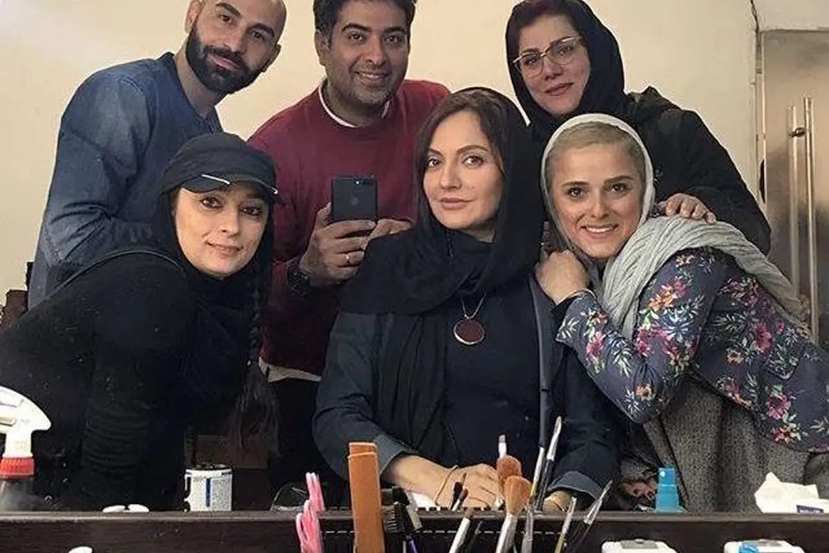 (عکس) مهناز افشار در پشت صحنه «عاشقانه»