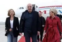 ورود رئیس جمهور لبنان و همسرش به واشنگتن