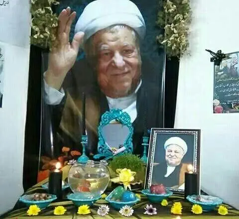 (عکس) سفره هفت‌سین خانه پدری آیت ا‌له هاشمی