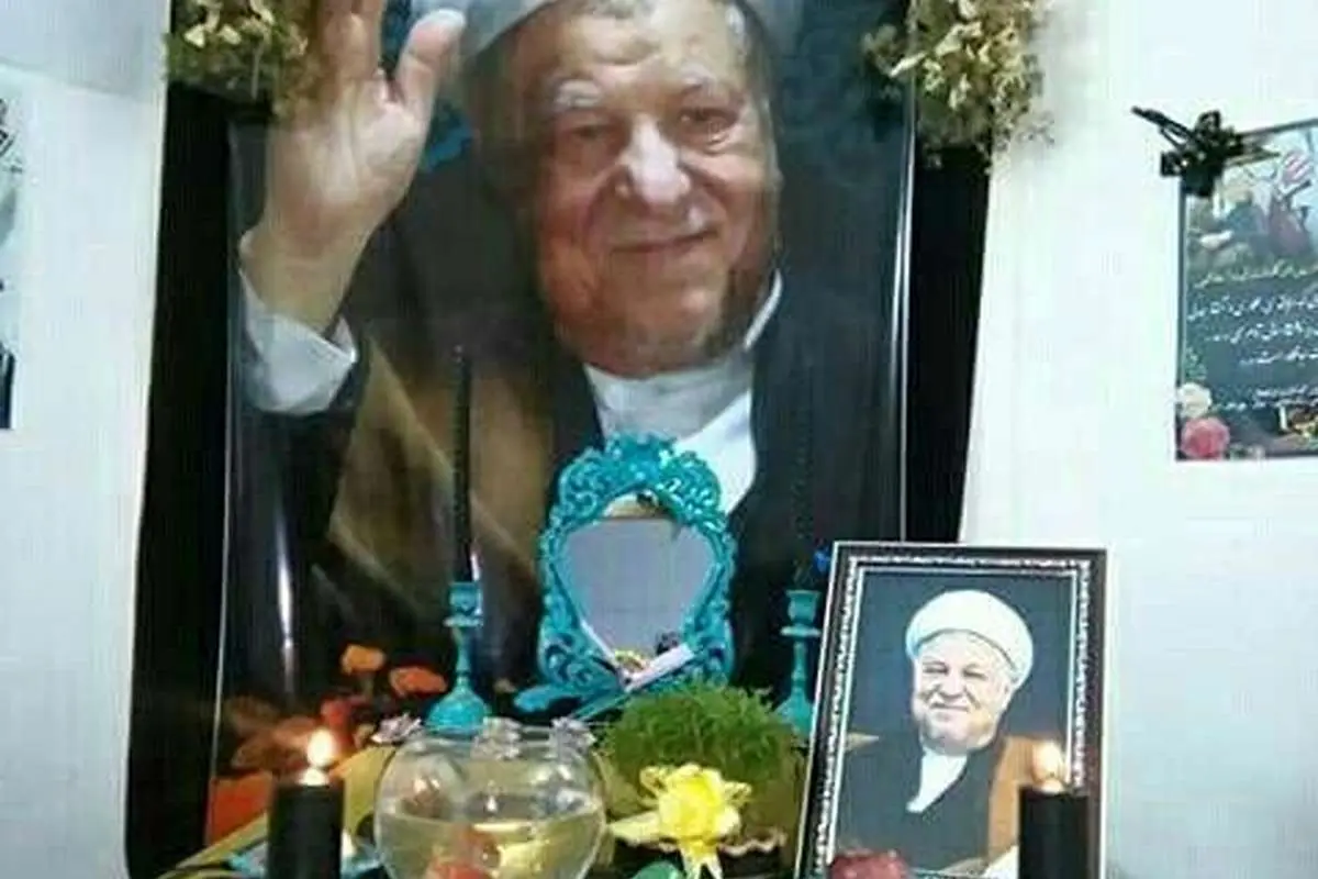 (عکس) سفره هفتسین خانه پدری آیت اله هاشمی
