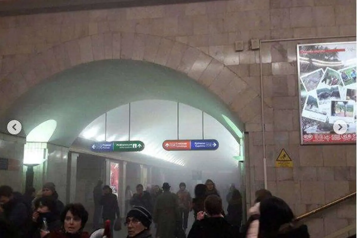 (عکس) انفجار در متروی سن پترزبورگ