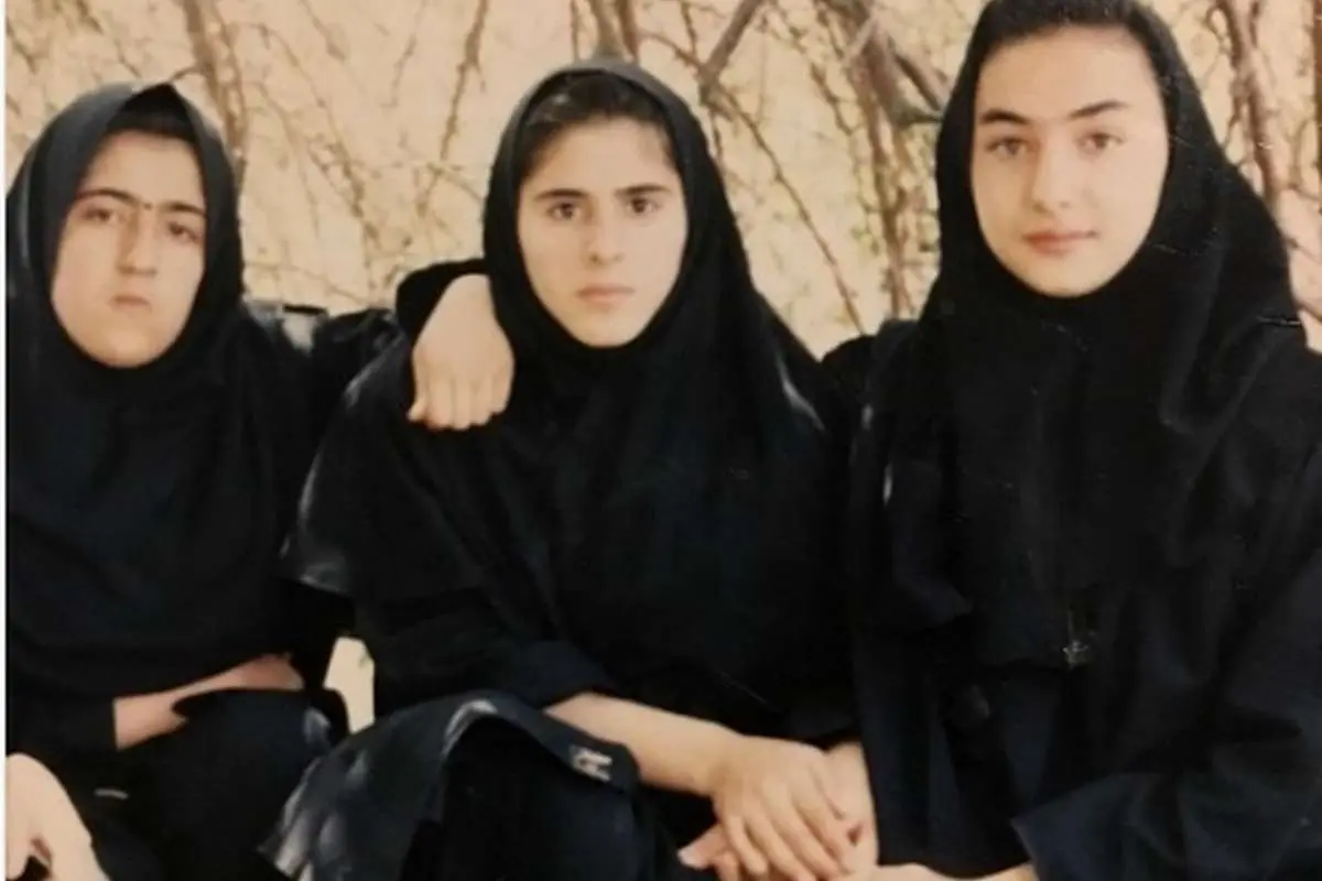 هانیه توسلی ۲۳ سال پیش در دوران دبیرستان