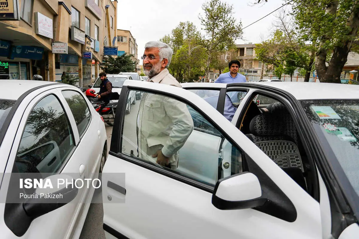 (تصاویر) سخنرانی جلیلی در جمع حامیان رئیسی