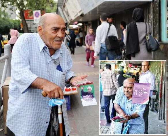 گفتگو با پیرمرد‌ فال‌فروش هوادار روحانی