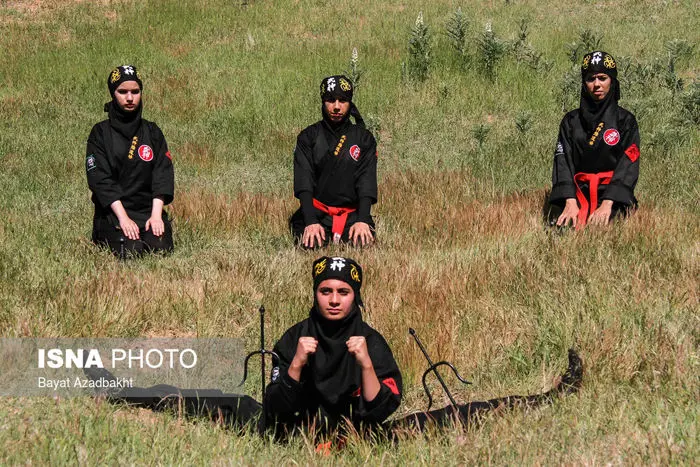 (تصاویر) بانوان نینجا در بروجرد