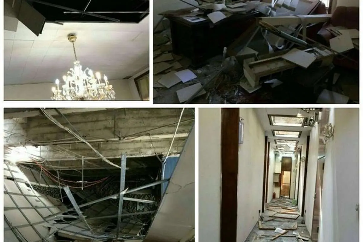(عکس) سفارت ایران در کابل پس از انفجار