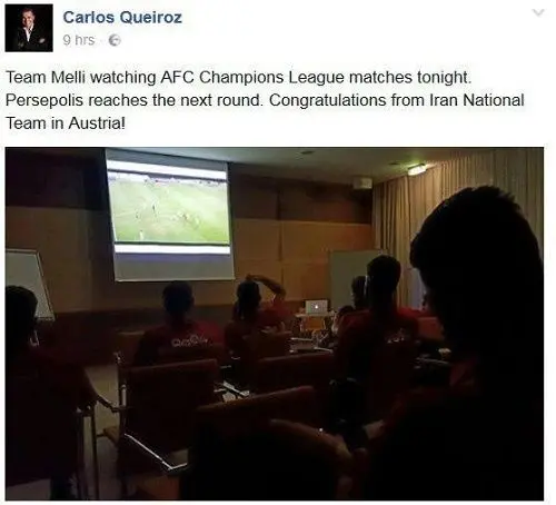 (عکس) تبریک کی‌روش به پرسپولیسی‌ها