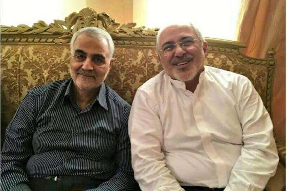 تصویری از دیدار ظریف با سردار سلیمانی