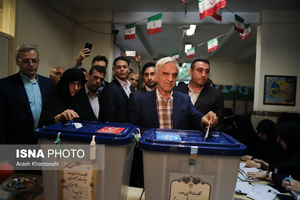 (تصاویر) هاشمی‌طبا در صف رای‌گیری