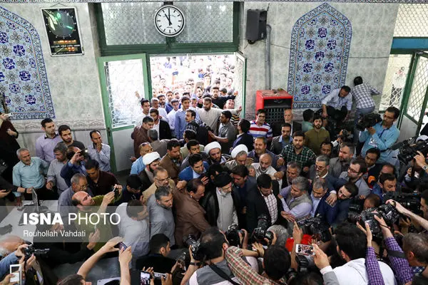 (تصاویر) رئیسی در شهرری رأی داد