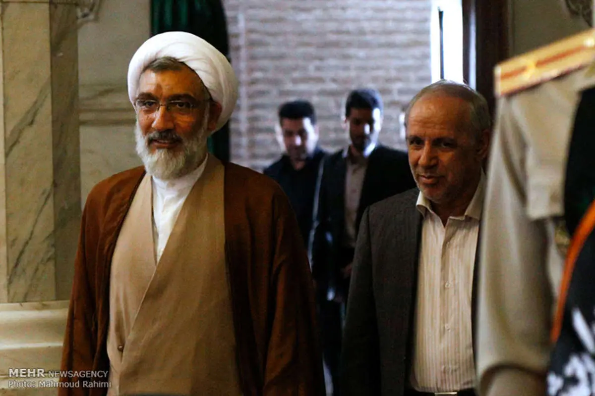 (تصاویر) مقامات در مجلس ترحیم شهدای ترور