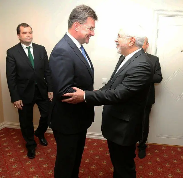 دیدار ظریف با همتای اسلواکی خود