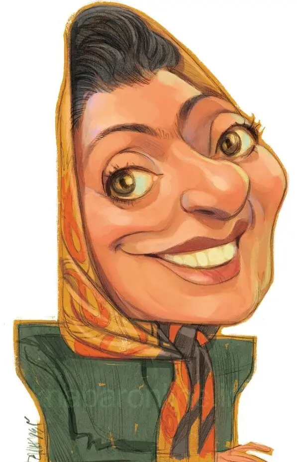 (کاریکاتور) مهناز افشار دهه ۶۰!