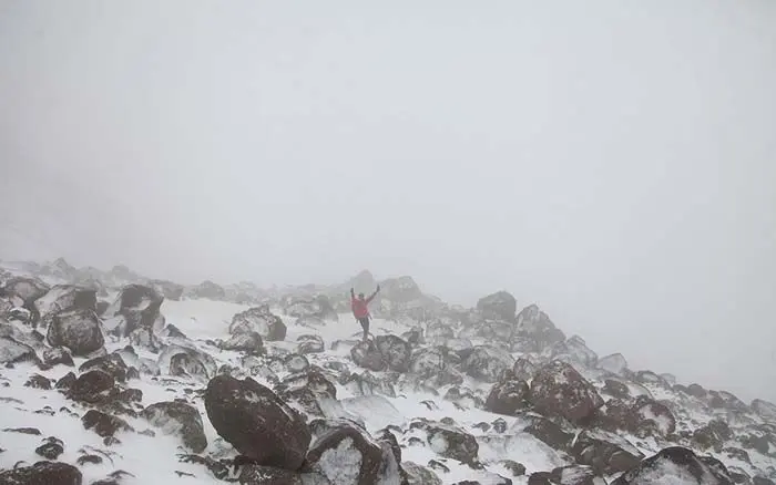 (تصاویر) تابستان برفی سبلان