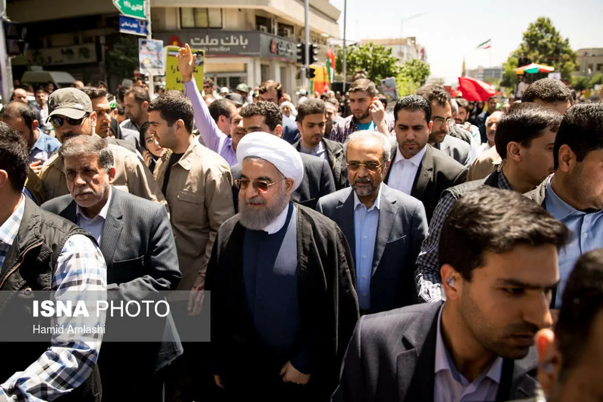 قطعنامه راهپیمایی سراسری روز قدس قرائت شد