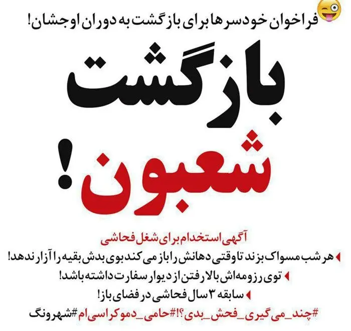 (طنز) اینم آگهی استخدام فحاش سیاسی!