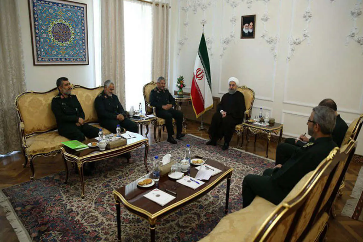 دیدار فرماندهان عالی رتبه سپاه با روحانی