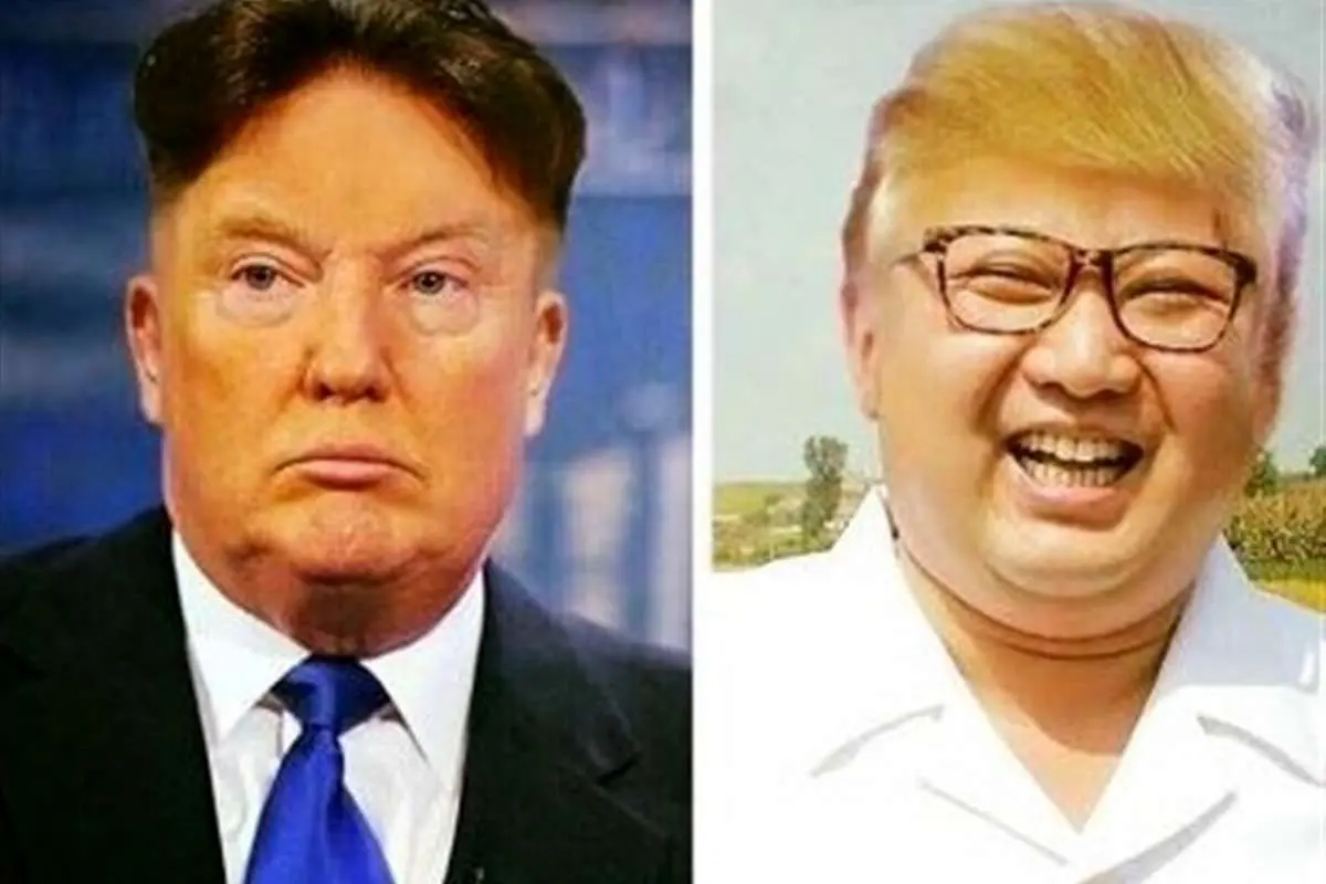 (تصویر) موهای ترامپ با کیمجونگ اون عوض شد!
