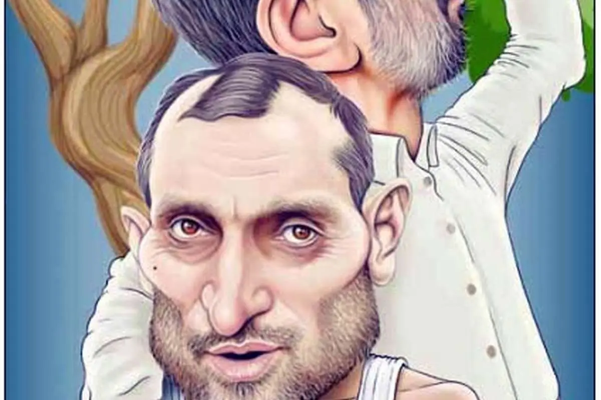 (کاریکاتور) عکس یادگاری احمدینژاد و بقایی و درخت!