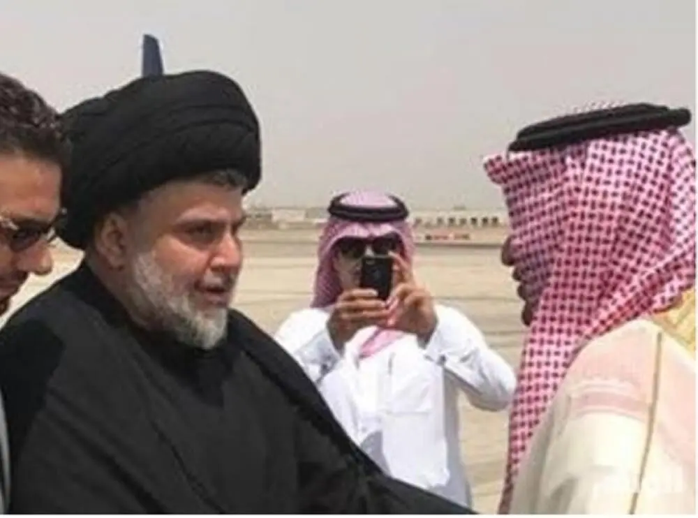 (تصاویر) مقتدی صدر میهمان محمد بن سلمان