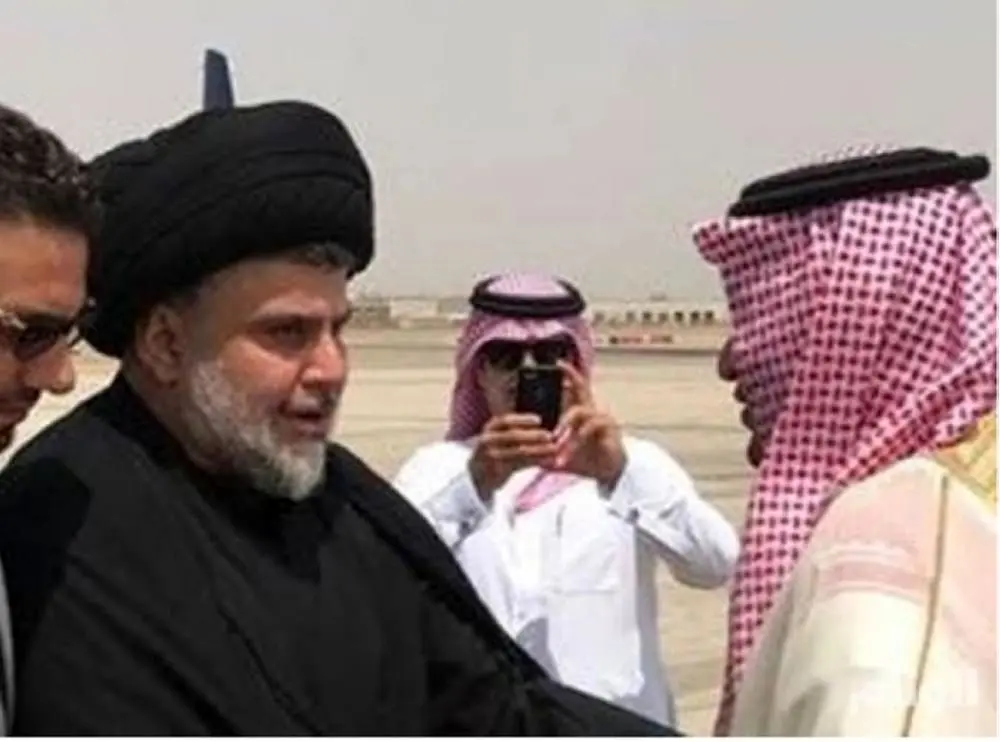 (تصاویر) مقتدی صدر میهمان محمد بن سلمان