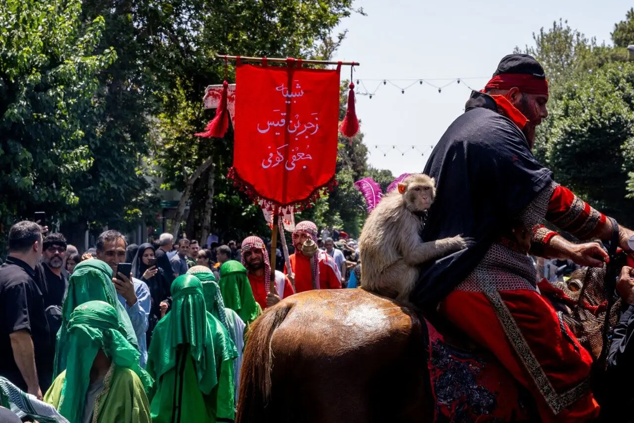تصاویر؛ علم کشی در خیابان‌های تهران