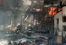 آتش‌سوزی در یک واحد صنعتی «نصیرآباد» رباط‌کریم/ ۴ نفر مصدوم شدند
