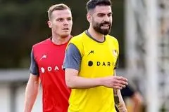یاسین و گرا در تمرین پرسپولیس