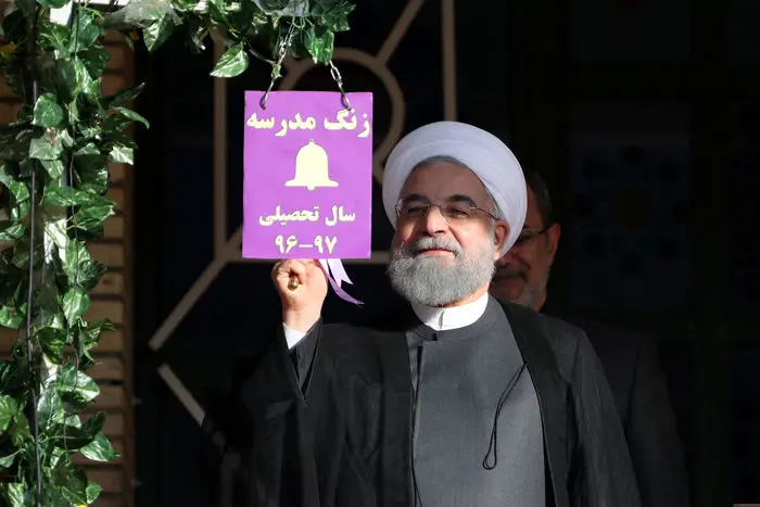 (تصاویر) روحانی در مراسم آغاز سال تحصیلی