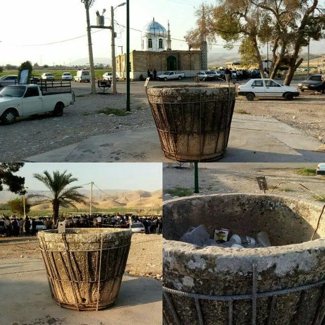 (تصاویر) اثر تاریخی که سطل زباله شد!