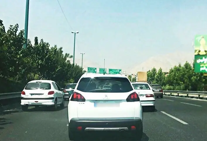 (تصویر) پژو 2008 با پلاک ملی در تهران