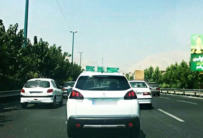 (تصویر) پژو 2008 با پلاک ملی در تهران