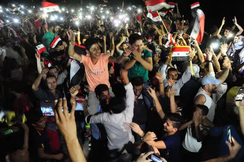 (تصاویر) جشن در سوریه بعد از تساوی با ایران