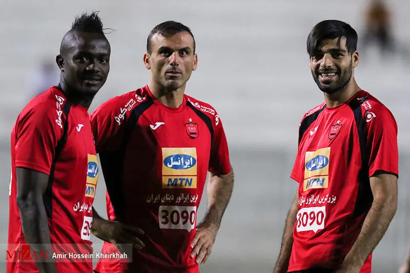 (تصاویر) تمرین عجیب مهاجمان پرسپولیس